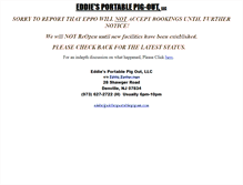 Tablet Screenshot of eddiesportablepigout.com